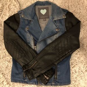 Kendall & Kylie Denim and Faux Leather Jacket